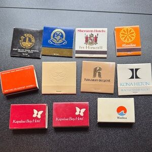 Vintage Hawaii Hotel Matchbook Lot - Assorted Colors